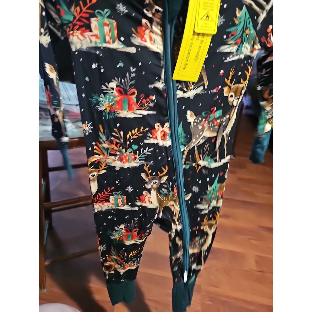 Buck  Deer Black Bamboo   Zippy Double Zipper 9 To 12  Months